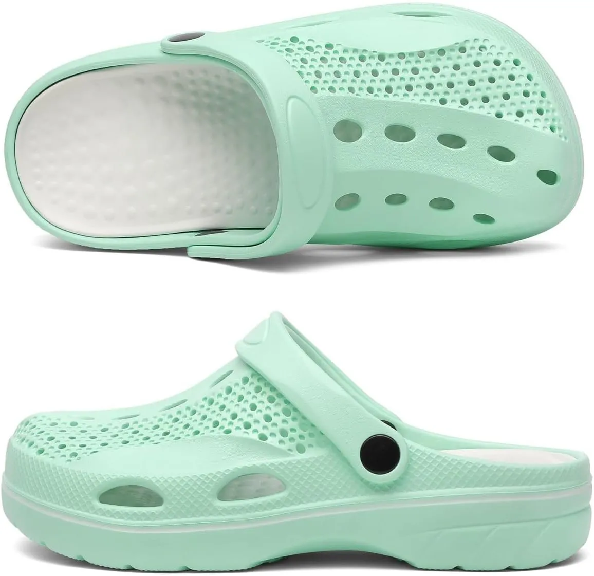 VZQ Women and Men Arch Support Clogs Slip-on Garden Shoes Outdoor Beach Slippers Sandals with Plantar Fasciitis Feet Cushion Insoles