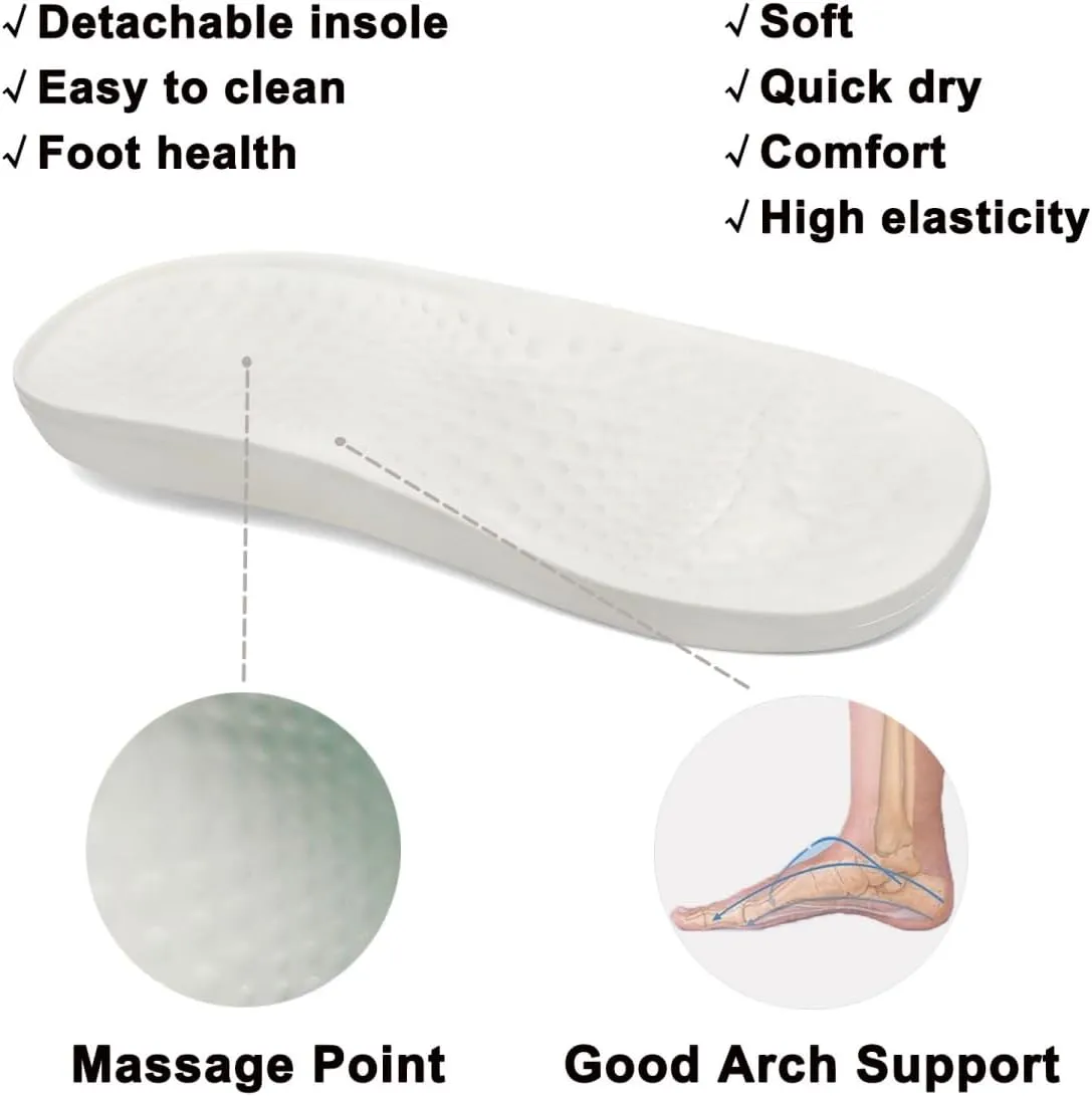 VZQ Women and Men Arch Support Clogs Slip-on Garden Shoes Outdoor Beach Slippers Sandals with Plantar Fasciitis Feet Cushion Insoles