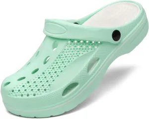 VZQ Women and Men Arch Support Clogs Slip-on Garden Shoes Outdoor Beach Slippers Sandals with Plantar Fasciitis Feet Cushion Insoles