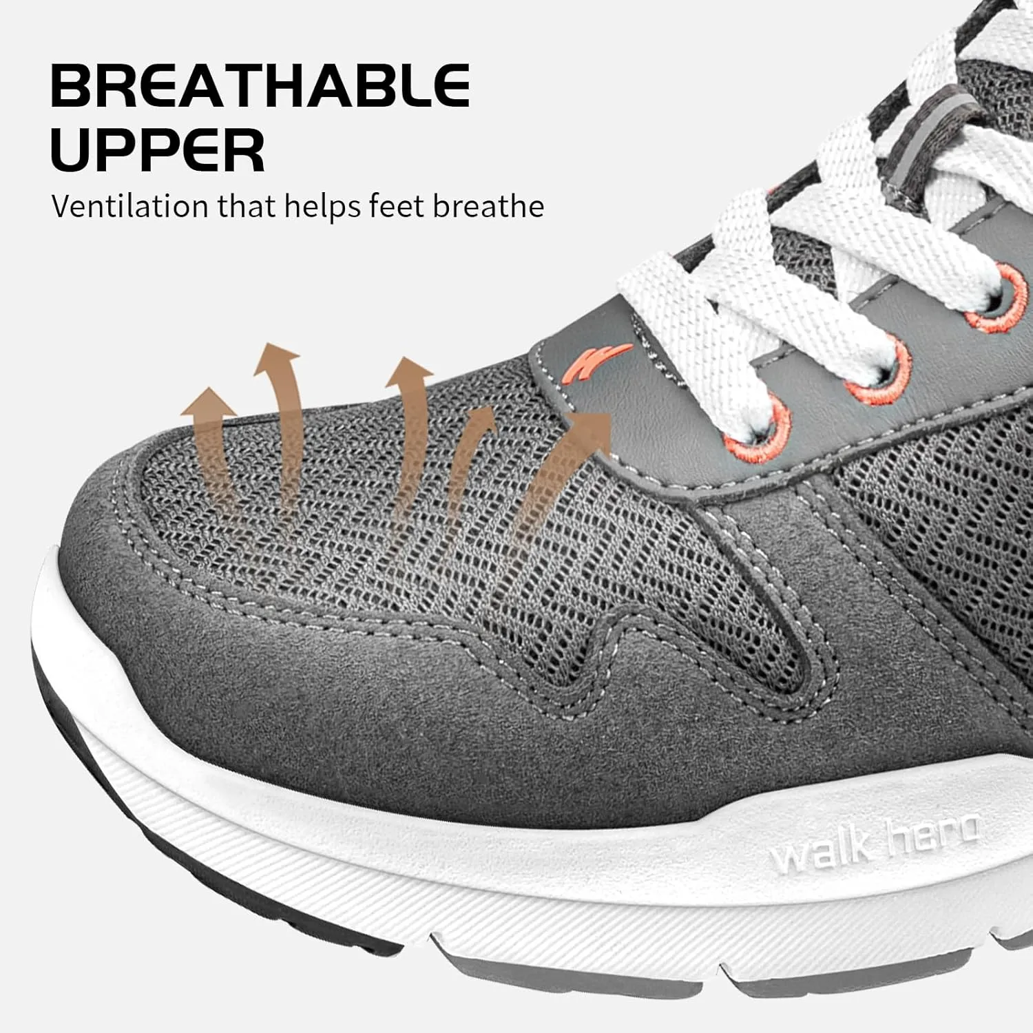 Walking Shoes Women for Plantar Fasciitis - Arch Support Orthopedic Shoes for Women - Non Slip Fashion Sneakers with Shock Absorption for Heel Pain