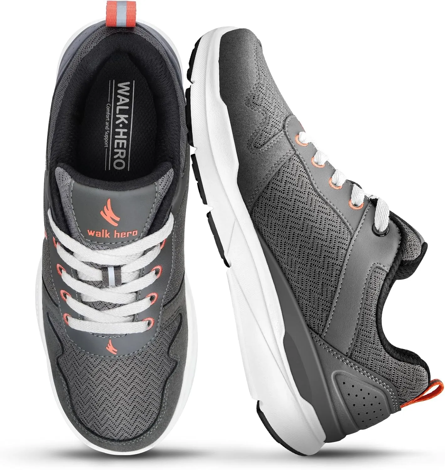 Walking Shoes Women for Plantar Fasciitis - Arch Support Orthopedic Shoes for Women - Non Slip Fashion Sneakers with Shock Absorption for Heel Pain