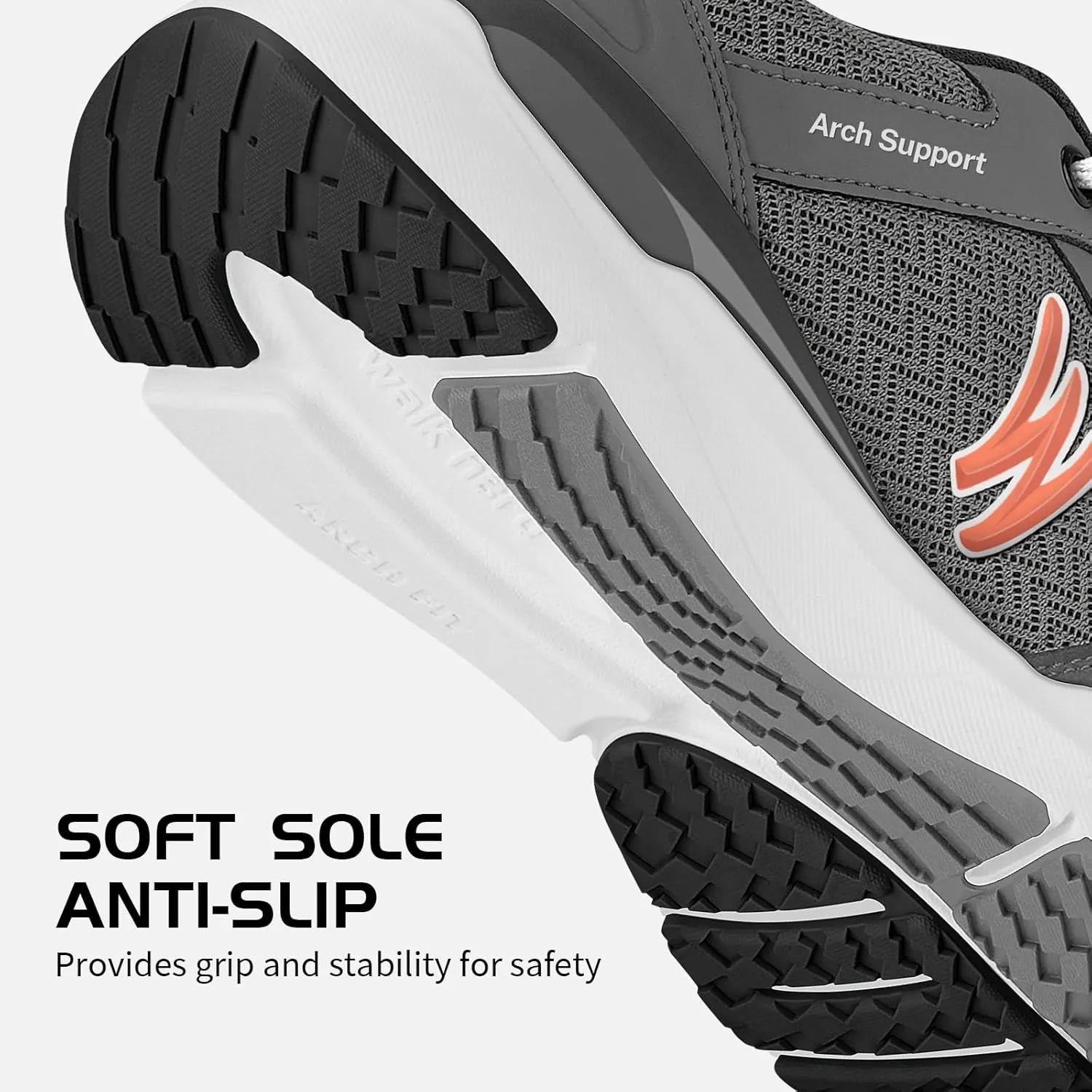 Walking Shoes Women for Plantar Fasciitis - Arch Support Orthopedic Shoes for Women - Non Slip Fashion Sneakers with Shock Absorption for Heel Pain