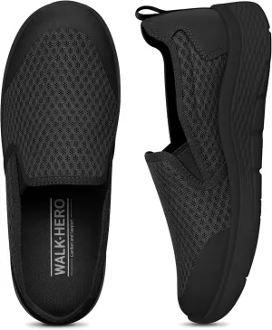 Walking Shoes Women for Plantar Fasciitis, Lightweight Orthopedic Womens Slip on Shoes, Breathable Mesh Upper Casual Loafers for Women with Flexible Instep