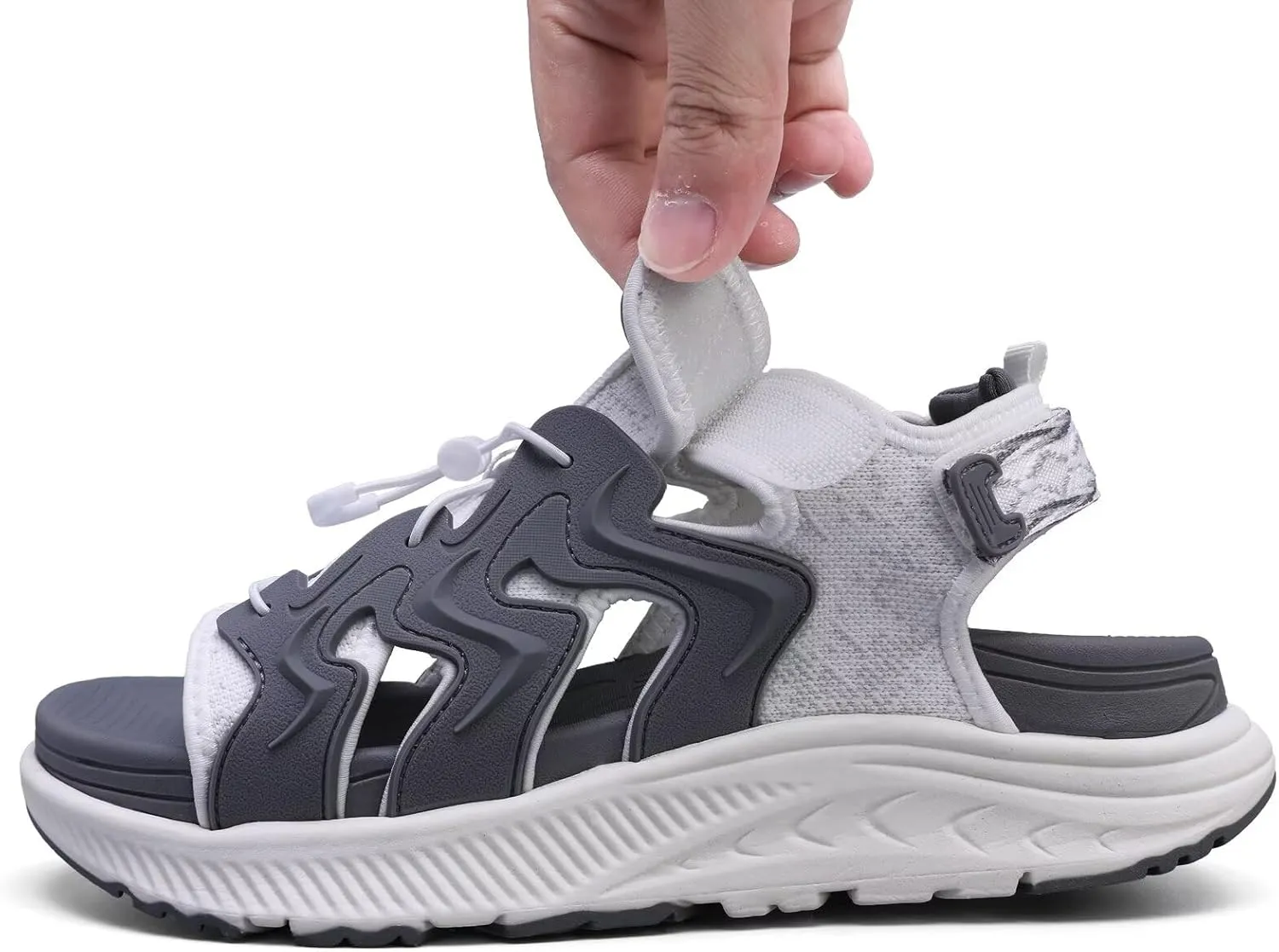 WateLves Womens Orthopedic Walking Sandals Summer Casual Outdoor Hiking Water Platform Sandals with Adjustable Strap Comfortable Plantar Fasciitis Arch Support
