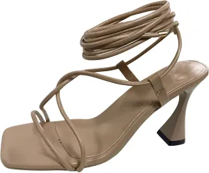 Wedge Heel Boots for Women Knee High Sandals Heel Summer Up High Chunky Sexy Fashion Lace Heel Gouache Boots