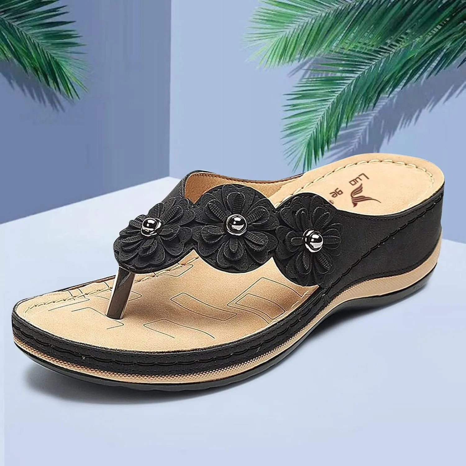 Wedge Sandals for Women Comfortable Platform Slides Orthopedic Sandal Summer Casual Womens Flip Flops Walking Shoes