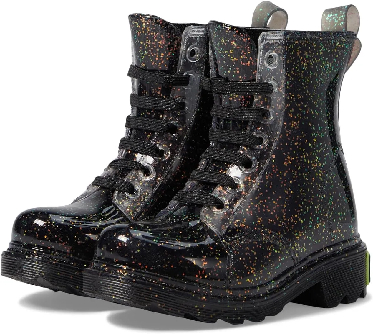 Western Chief Girl's Combat PVC Boot (Toddler/Little Kid) Black 6 Toddler M