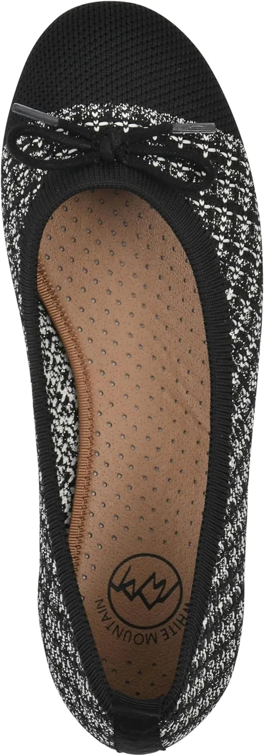 WHITE MOUNTAIN Women's Sashay Woven Knit Ballet Flat