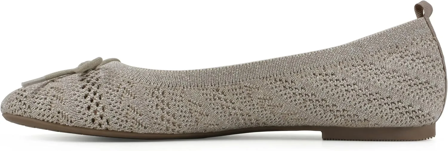 WHITE MOUNTAIN Women's Sashay Woven Knit Ballet Flat