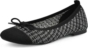 WHITE MOUNTAIN Women's Sashay Woven Knit Ballet Flat