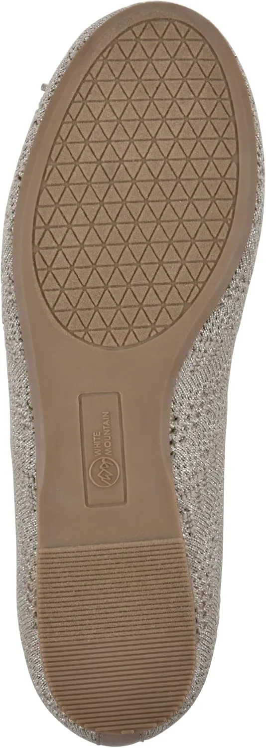 WHITE MOUNTAIN Women's Sashay Woven Knit Ballet Flat