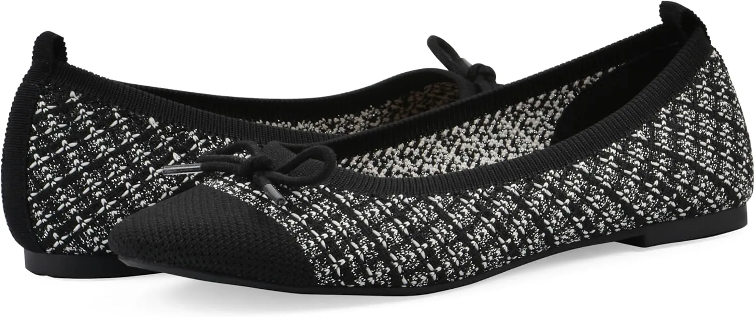 WHITE MOUNTAIN Women's Sashay Woven Knit Ballet Flat