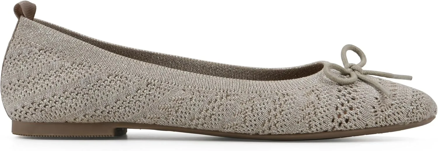 WHITE MOUNTAIN Women's Sashay Woven Knit Ballet Flat