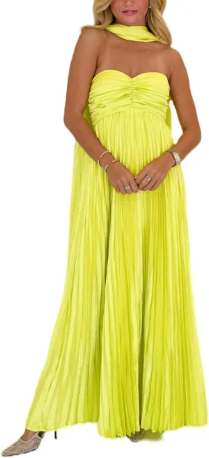 Women Formal Neck Scarf Dress Y2k Strapless Cocktail Prom Maxi Tube Dress Floral Pleated Bodycon Long Silk Dresses