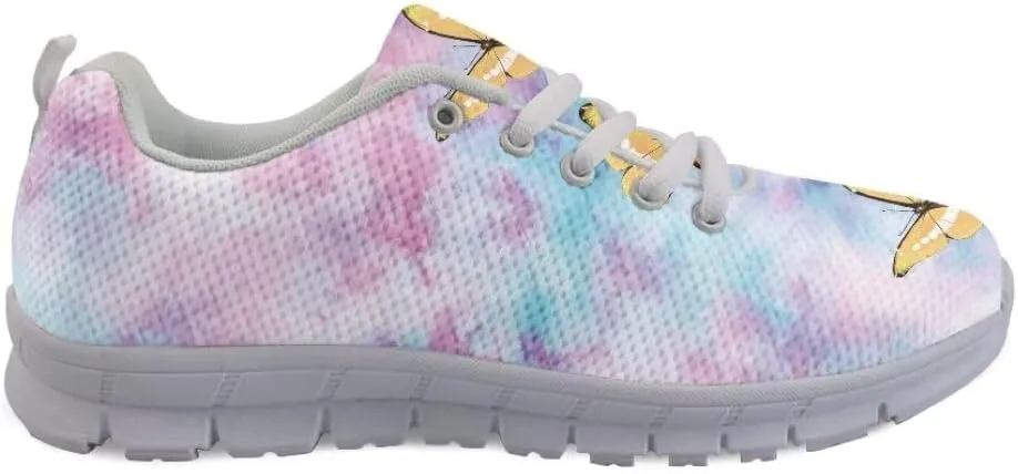 Women Running Shoes Walking Sports Athletic Tennis Sneakers for Girls White Sole