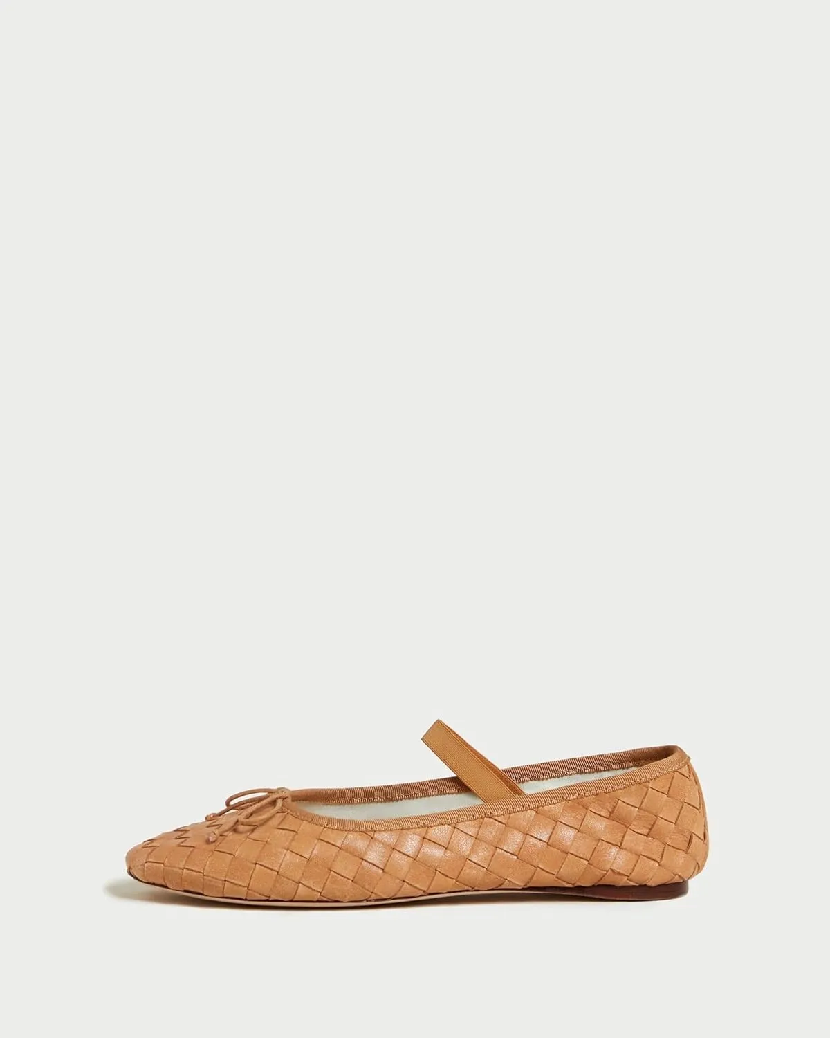Women Woven Ballet Flats Round Toe Mary Jane Shoes Casual Comfortable Dressy Shoes with Bow