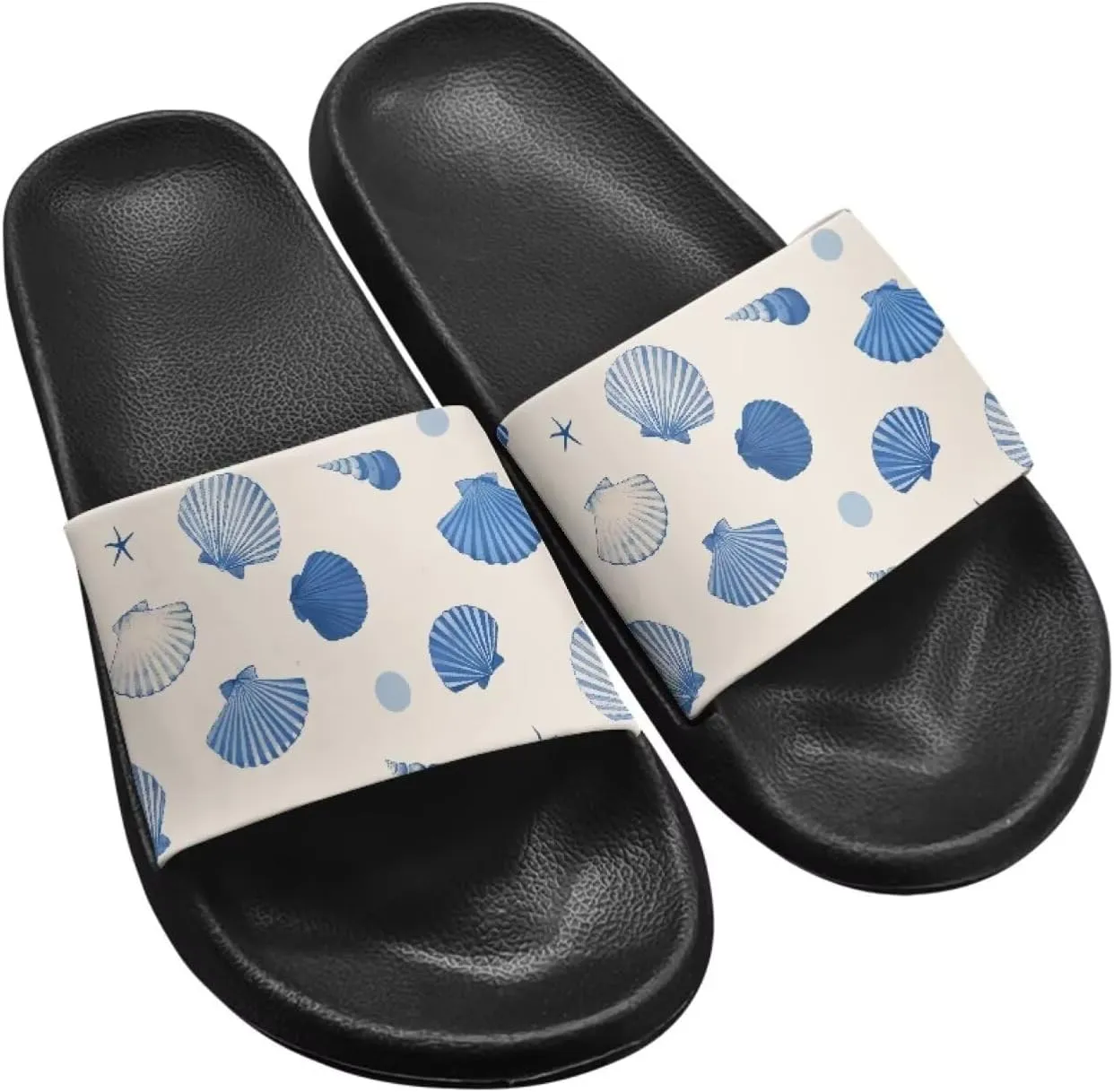 Women's Floral Printed Beach Sandals Non-Slip Soft Comfort Slide Sandals Cartoon Animal House Slippers Filp-Flops for Ladies Girls Gift for Wife Daughters Sisters Size 5-10