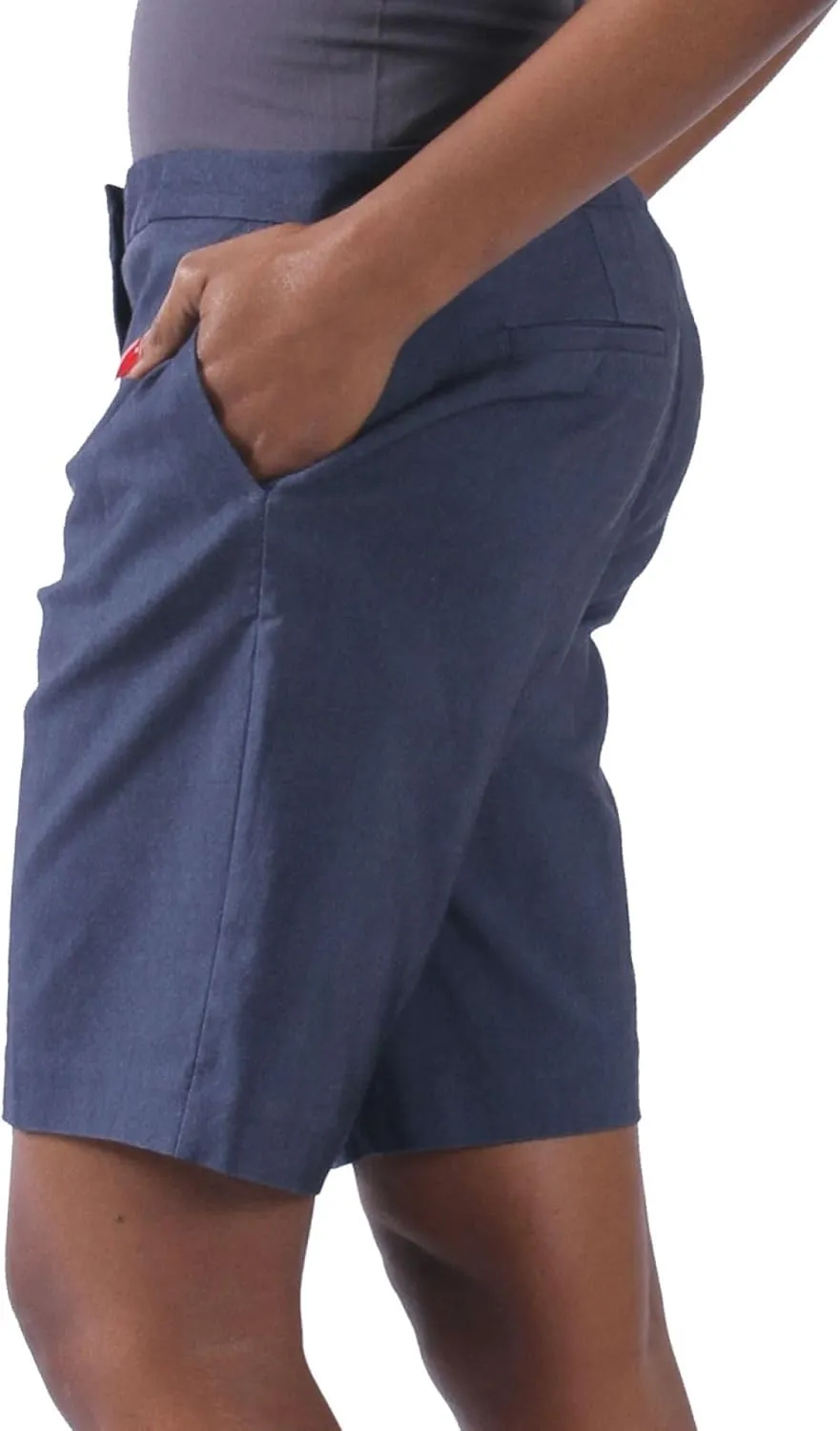 Women's Golf Shorts, 9" Stretch Casual Elegant Knee Length Hiking Shorts with Pockets for Walking Workout