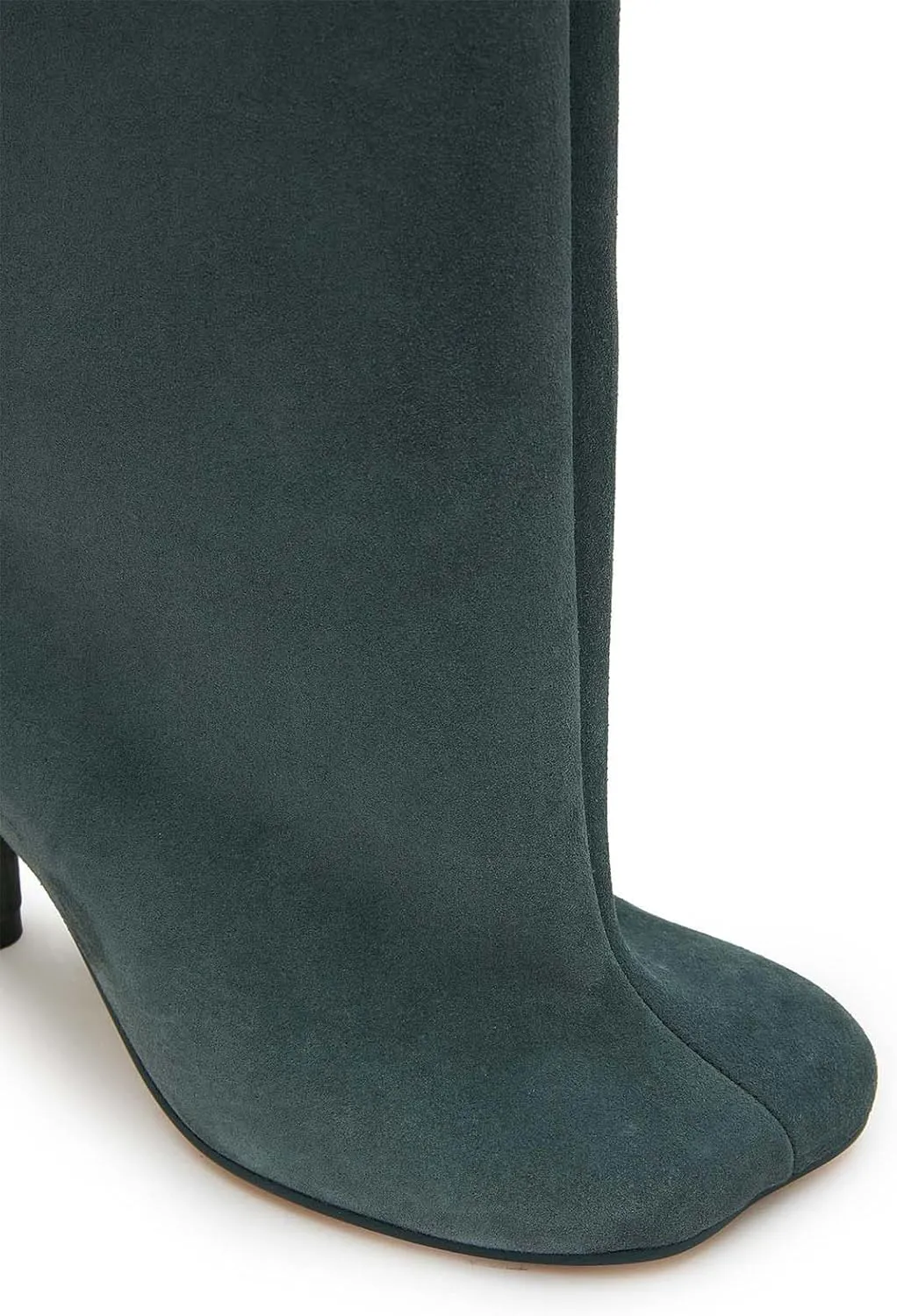 Women's Knee High Boots Nude Suede Wide Calf Stiletto Long Boots Pull On High Heel Riding Boots Fahion Dress Fall Tall Boots