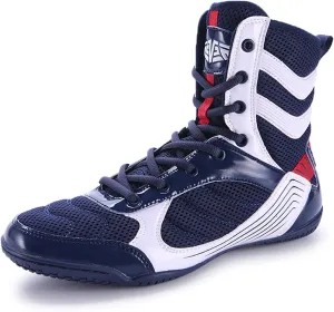 Women's Men's Wrestling Boots Breathable Mesh Squat Shoes Non-Slip Weightlifting Shoes Adult Youth Boxing Fitness Footwear