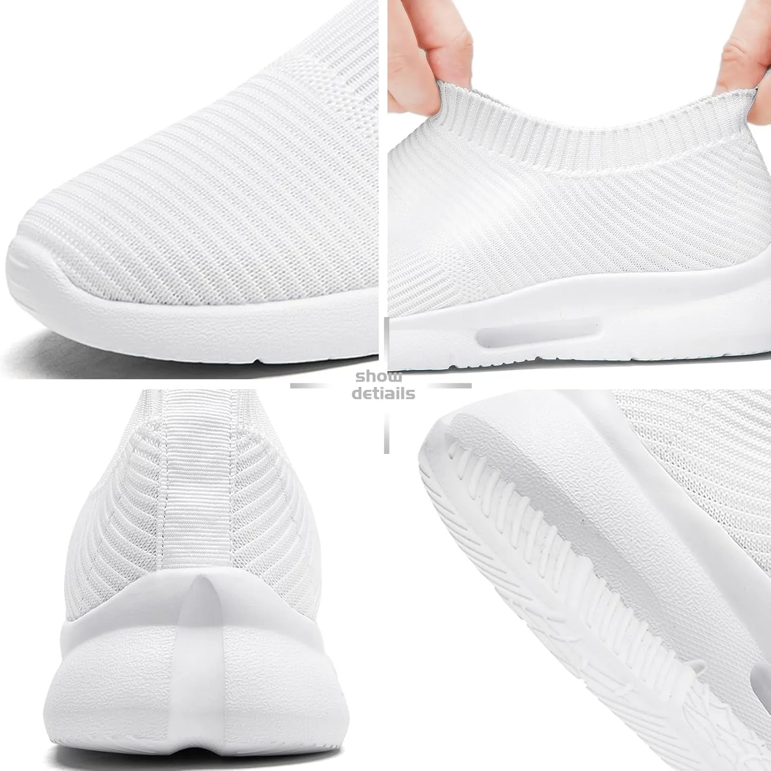 Womens Running Shoes Tennis Walking Gym Workout Athletic Slip on Fashion Sneakers Breathable Lightweight Sport Jogging Hiking Casual Shoe