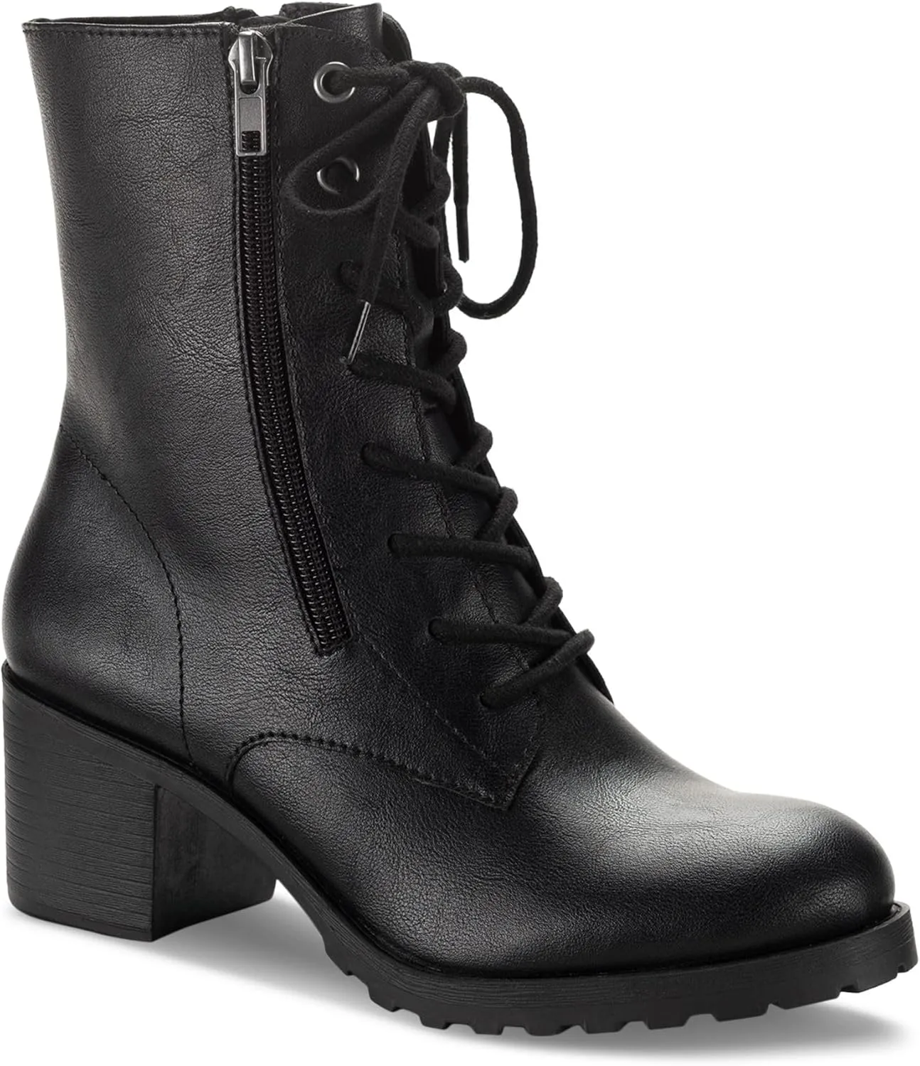 Womens Sheilaa Combat & Lace-Up Boots Black 9 Medium (B,M)