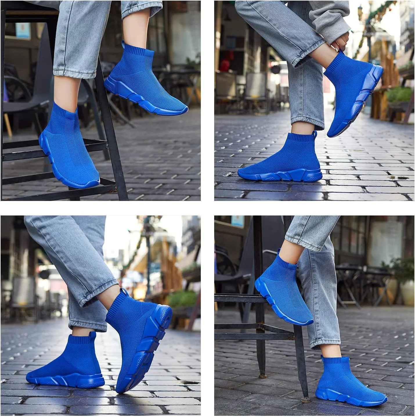 Women's Slip On Socks Sneakers Walking Shoes Running Tennis Athletic Gym Workout Non Slip Athletic Fashion Sneakers