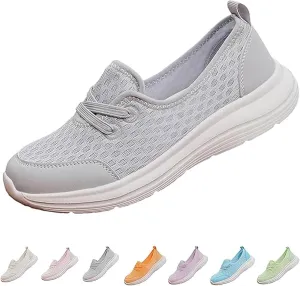 Women's Soft Sole Mesh Comfort Orthopedic Shoes, Women's Walking Sneakers with Arch Support