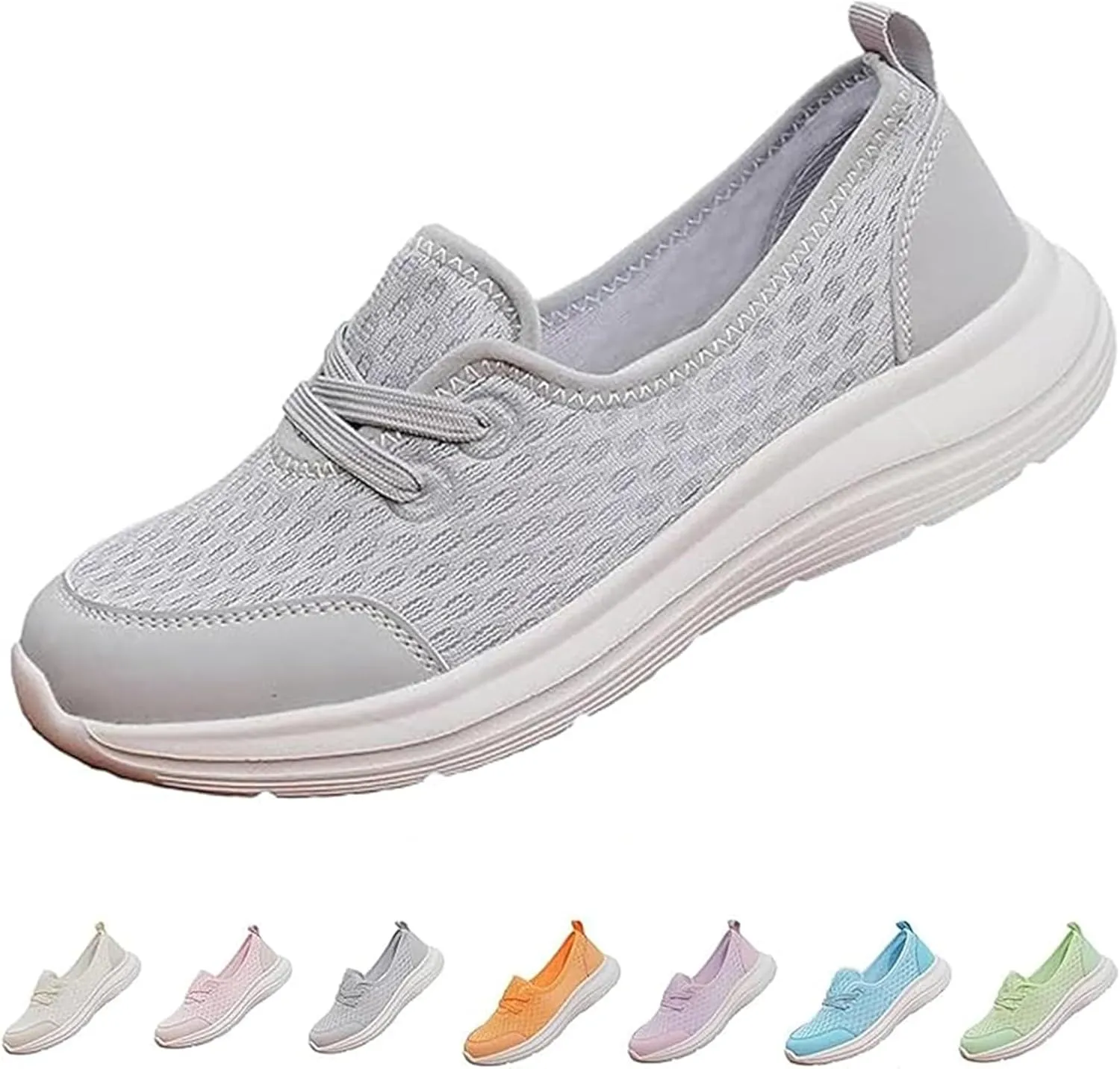 Women's Soft Sole Mesh Comfort Orthopedic Shoes, Women's Walking Sneakers with Arch Support