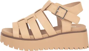 Women's Strappy Chunky Platform Sandals - Fashion Gladiator Sandals with Adjustable Buckle KAROL