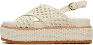 Woven Platform Sandals for Women Comfortable Open Toe Design with Breathable Material for Dressyor Casual Occasions
