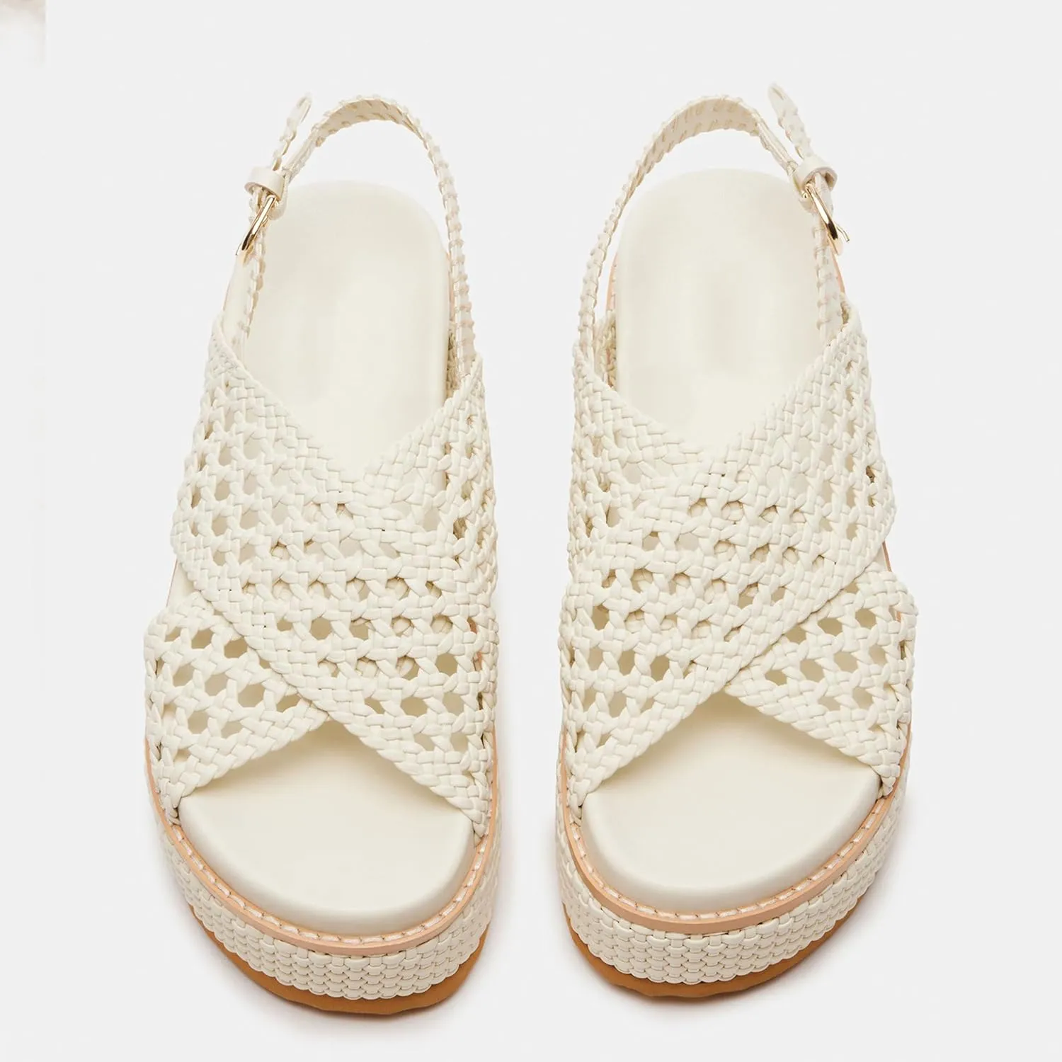 Woven Platform Sandals for Women Comfortable Open Toe Design with Breathable Material for Dressyor Casual Occasions