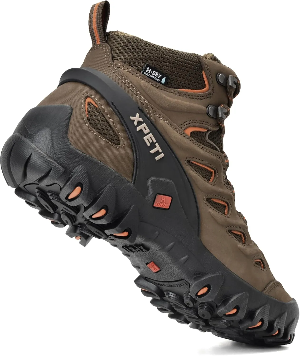 XPETI Men's Pathfinder Mid Waterproof Hiking Boots