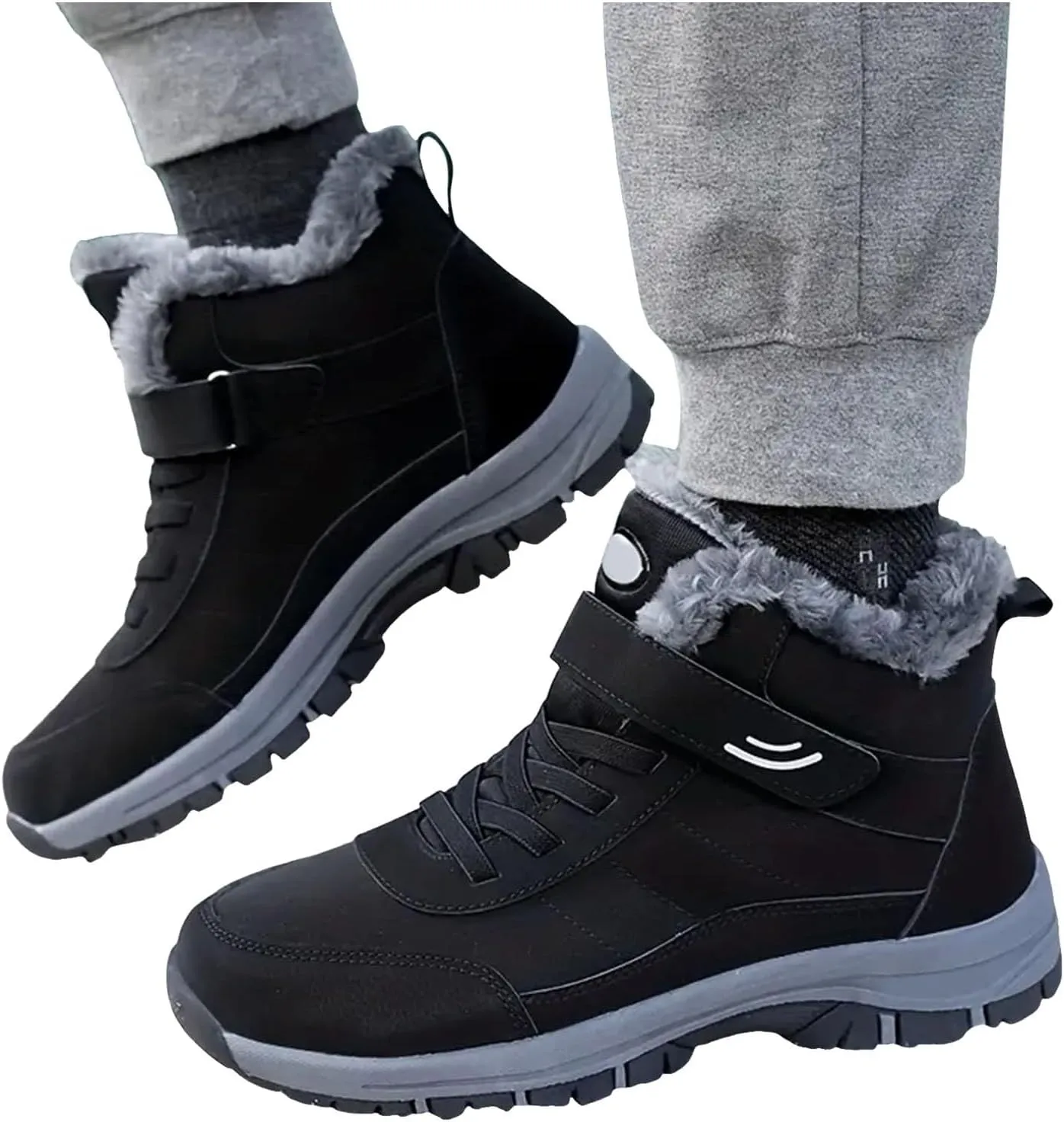 Yanzhenglip 2025 Winter Orthopedic Boots for Women Men,Warming Anti-Slip Sneakers,Cushioning Mountaineering Orthopedic Shoes