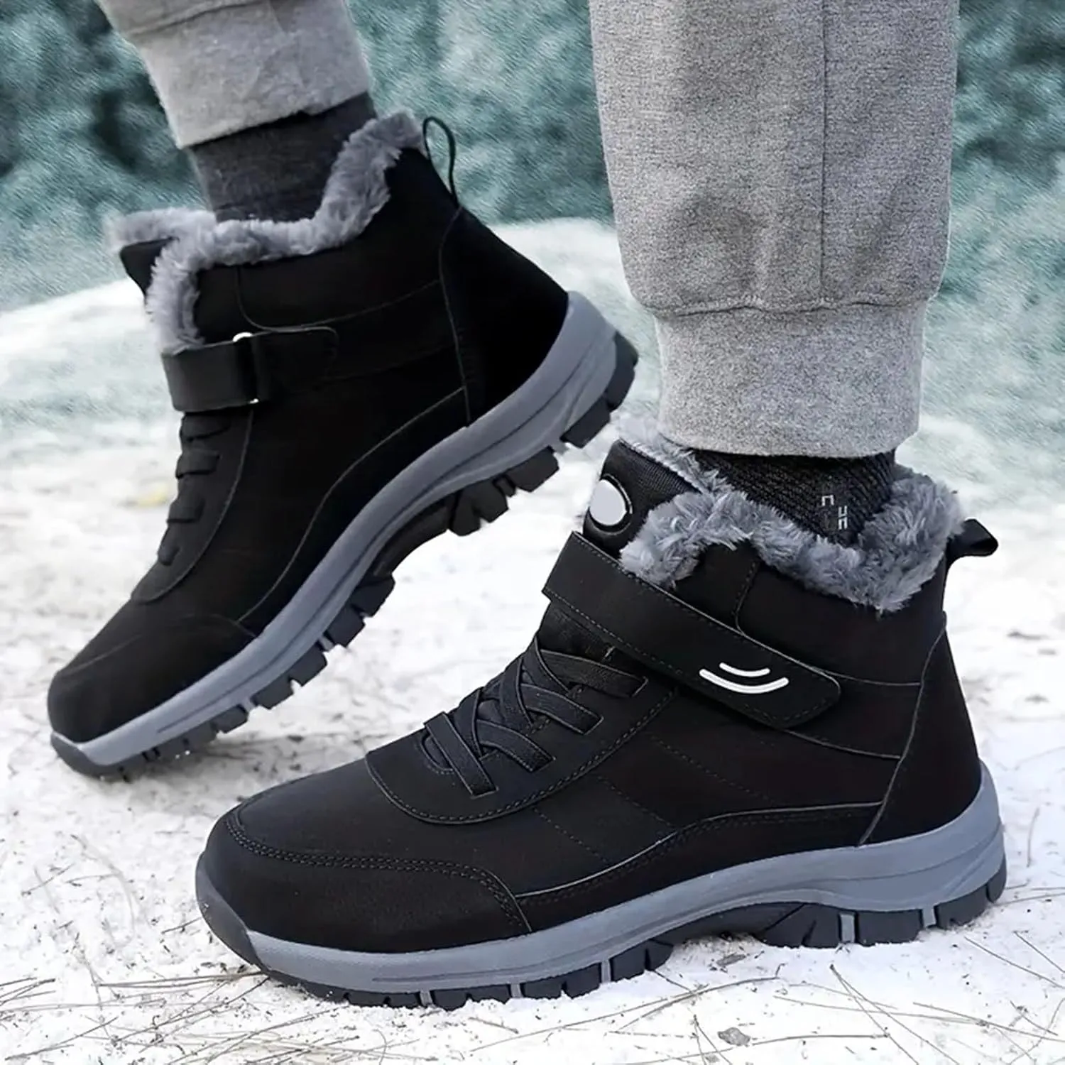 Yanzhenglip 2025 Winter Orthopedic Boots for Women Men,Warming Anti-Slip Sneakers,Cushioning Mountaineering Orthopedic Shoes